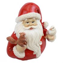 Itens Figuras de Natal Papai Noel com animais 10x7x9cm 2 unidades