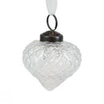 Itens Decorações de Natal decoração de vidro cebola transparente diamante Ø5,5cm 9 unid.