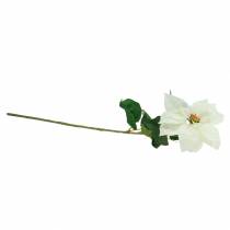 Itens Poinsétia flor artificial branca 67cm