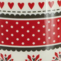 Itens Caneca de natal caneca cerâmica vermelha e branca Ø10cm H9cm