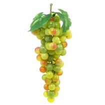 Decoração de vitrine de loja de fruta artificial verde uvas Deco 22cm