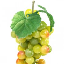 Decoração de vitrine de loja de fruta artificial verde uvas Deco 22cm