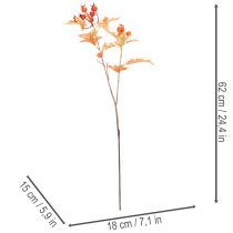 Itens Ramo artificial de espinheiro com folhas e frutos, 62 cm