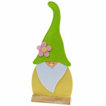 Itens Gnomo anão em pé feltro verde, amarelo, branco, rosa 33cm × 7cm Alt.81cm para vitrine