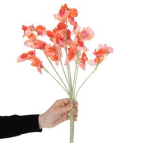 Itens Ramo artificial de ervilha-de-cheiro, decoração romântica para sala de estar ou banheiro, 68 cm, 3 peças.