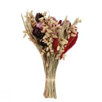 Itens Buquê de flores silvestres secas em rosa natural C30cm