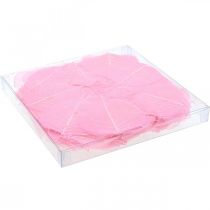 Itens Folhas esqueletizadas, folhas decorativas de salgueiro rosa de 5 a 9 cm, 200 unidades - Ideais para cartões de felicitação e projetos DIY.