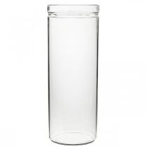 Itens Vaso de flor, cilindro de vidro, vaso de vidro redondo Ø10cm A27cm