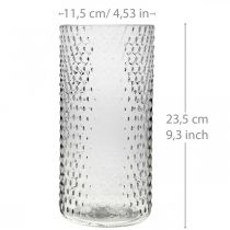Itens Vaso de flores, vaso de vidro, vidro de vela, lanterna de vidro Ø11.5cm H23.5cm