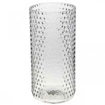 Itens Vaso de flores, vaso de vidro, vidro de vela, lanterna de vidro Ø11,5cm Alt.23,5cm