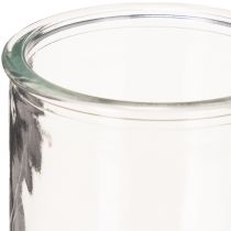 Itens Castiçal redondo de vidro transparente para velas votivas, 8 cm, conjunto com 3 peças.