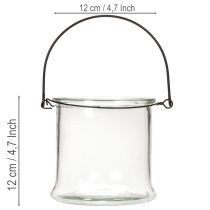 Itens Lanterna de vidro suspensa Ø12cm A12,5cm (2 unidades)