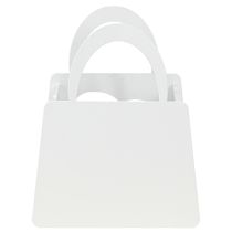 Itens Saco decorativo de metal para lanterna com coração branco Alt.18cm 2 unidades