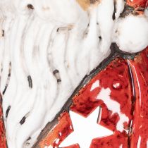 Itens Papai Noel decorativo como porta-velas com estrelas, decoração de mesa, 15 cm