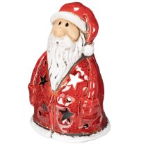 Itens Papai Noel decorativo como porta-velas com estrelas, decoração de mesa, 15 cm