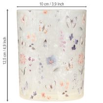 Itens Porta-velas de vidro com motivo de borboleta para momentos aconchegantes, 12,5 cm, 2 peças