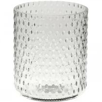 Itens Lanterna de vidro, vaso de flores, vaso de vidro redondo Ø11,5cm Alt.13,5cm