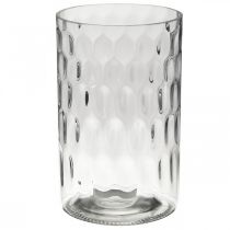 Vaso de flores, vaso de vidro, vidro de vela, lanterna de vidro Ø11.5cm H18.5cm