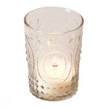 Itens Lanterna de vidro para velas porta-velas de vidro Ø7,5cm Alt.10cm