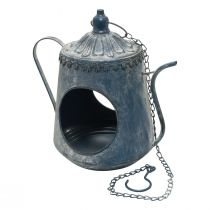 Itens Lanterna de metal, jarro decorativo, decoração suspensa para varanda, 27 × 18 × 26 cm