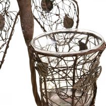 Itens Lanterna decoração de parede de metal borboleta decoração ferrugem 36,5 cm