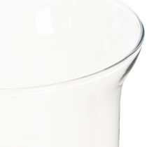 Itens Castiçal/vaso de vidro para decoração de interiores com elegância clássica, 25 cm