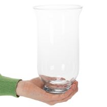 Itens Castiçal/vaso de vidro para decoração de interiores com elegância clássica, 25 cm