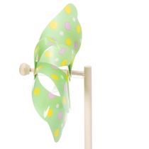 Itens Moinho de vento decorativo para jardim, ideal para canteiros de flores, 47 cm, conjunto com 3 peças.