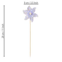 Itens Estacas para flores, estacas de jardim para decoração de primavera, uso externo, 28 cm, 12 peças