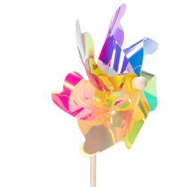 Itens Moinho de vento para varanda, peça decorativa colorida e atraente, ideal para jardim de verão, 75 cm