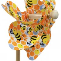 Itens Pinwheel bee estaca de jardim de madeira moinho de vento Ø17cm H48cm 4pcs