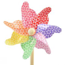 Itens Catavento decoração moinho pequeno no palito colorido Ø14cm 30cm