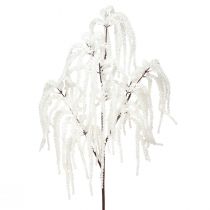 Itens Ramo decorativo de salgueiro chorão decoração de inverno glitter branco 82 cm 2 unidades