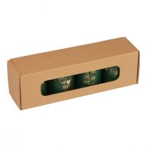 Itens Velas de Natal verdes, conjunto de 4, Ø5cm, A6cm, decoração de Advento