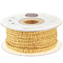 Itens Fio de lã com fio de feltro mica amarelo bronze Ø5mm 33m