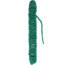 Cordão de feltro vintage para artesanato verde 30m