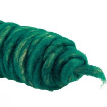 Itens Cordão de lã verde vintage fio absorvente de lã natural juta 30m