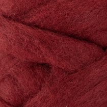 Itens Cordão de lã, lã decorativa, vermelho escuro, fita de lã de 10m para floricultura e artesanato.