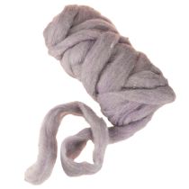Itens Cordão de lã, fita de lã lilás claro, 10m de lã decorativa para floricultura e artesanato.