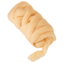 Itens Cordão de lã, fita de lã, laranja creme, 10m de lã para coroas e arranjos.