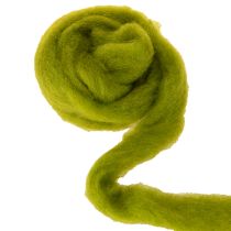 Itens Lã feltrada macia para designs decorativos e arranjos sazonais - 2m - Verde
