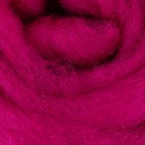 Itens Cordão de lã macia feltrada para designs decorativos e arranjos sazonais 2m Rosa