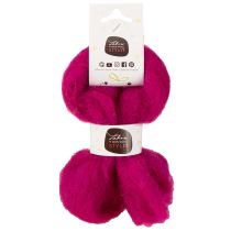 Itens Cordão de lã macia feltrada para designs decorativos e arranjos sazonais 2m Rosa