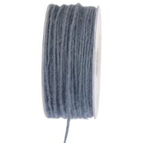 Itens Fio de lã cordão de feltro azul cinza Ø3mm 100m