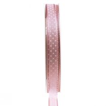 Itens Fita para presente fita decorativa pontilhada rosa velho 10mm 25m