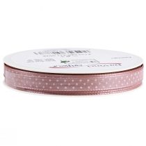 Itens Fita para presente fita decorativa pontilhada rosa velho 10mm 25m
