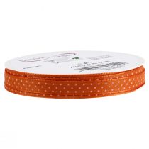 Itens Fita de presente decorativa pontilhada laranja 10mm 25m