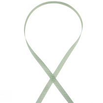 Itens Fita para presente fita decorativa pontilhada verde menta 10mm 25m