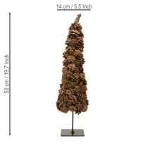 Itens Árvore de Natal em cone, decoração em cone natural 14×50cm