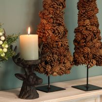 Itens Árvore de Natal de Pinhas, Decoração de Pinhas, Natural, 14×50cm